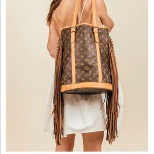 Vintage Boho Style Louis Vuitton Tote Bag